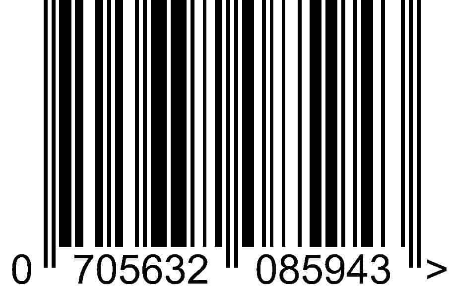 EAN13 Retail Barcode Number